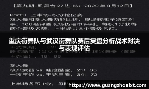 重庆街舞队与武汉街舞队赛后复盘分析战术对决与表现评估